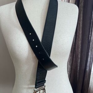 Michael Kors Black Leather Belt